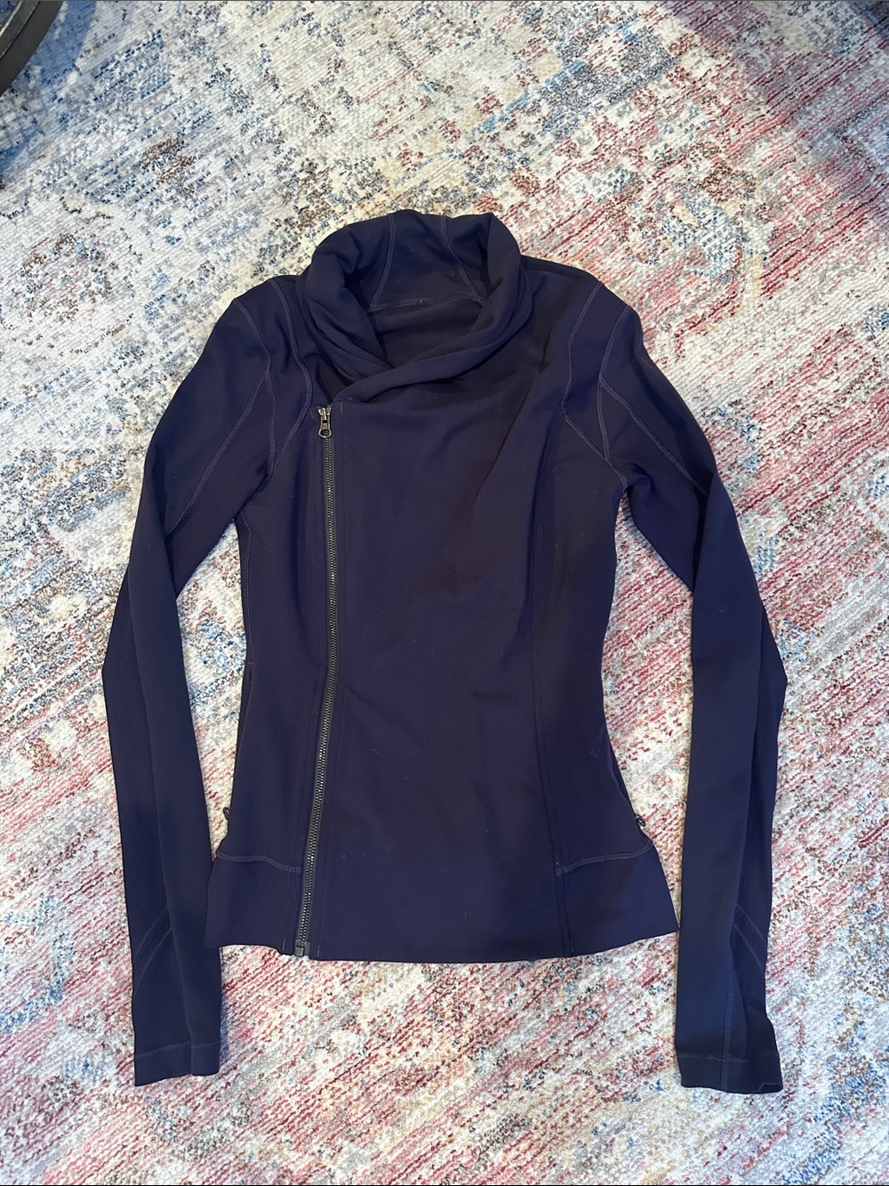 Lululemon Athletica Shawl Collar Zip Jacket - Purple Small